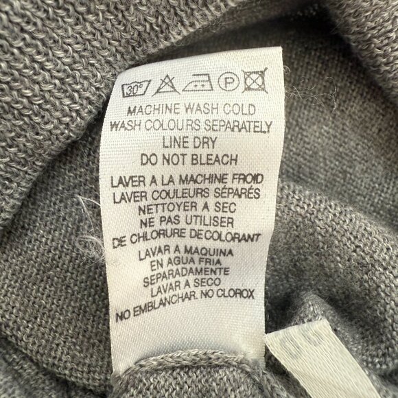 NWOT Giglio Rosso Wool Mock Neck Sweater Pullover Men's XXL Gray Italian Casual - Picture 12 of 12